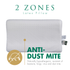 2 Zones Latex Pillow Anti-Dust Mite